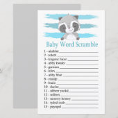 Raccoon Baby word scramble game (Voorkant / Achterkant)