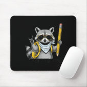 Raccoon Back To School Funny For Teacher Boy Girl Muismat (Met muis)