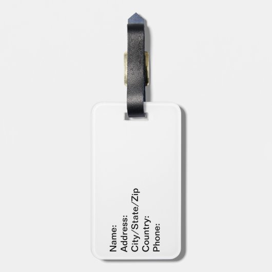 Raccoon Bagagelabel (Achterkant verticaal)