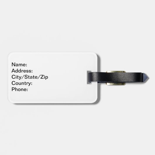 Raccoon Bagagelabel (Achterkant horizontaal)