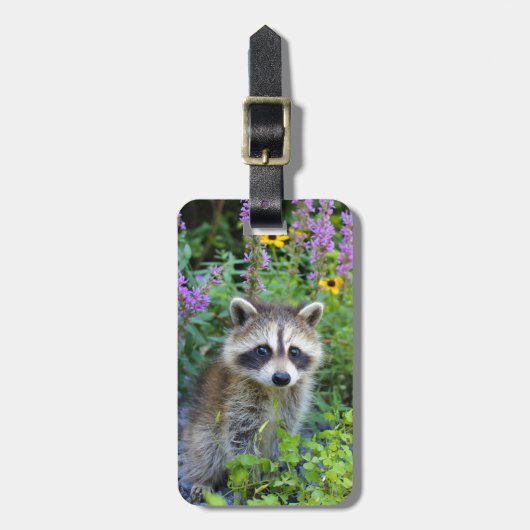 Raccoon bagagelabel (Voorkant verticaal)