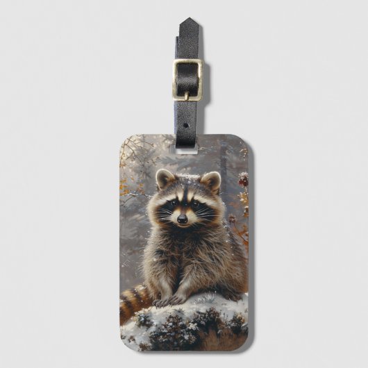 Raccoon Bagagelabel (Voorkant (verticaal))
