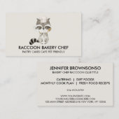 Raccoon Bakery Visitekaartje (Voorkant / Achterkant)