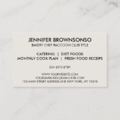 Raccoon Bakery Visitekaartje (Achterkant)