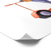 Raccoon-ballonnen afdrukken | Raccoon Wall Print (Hoek)