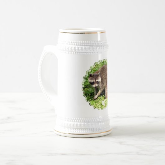 Raccoon Beer Stein Bierpul (Voorkant links)