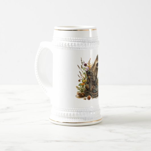 Raccoon  bierpul (Voorkant links)