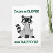 Raccoon Birthday Kaart (Voorkant)