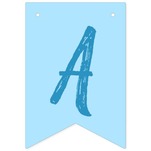 Raccoon Birthday Party Blue Vlaggetjes (Derde vlag)