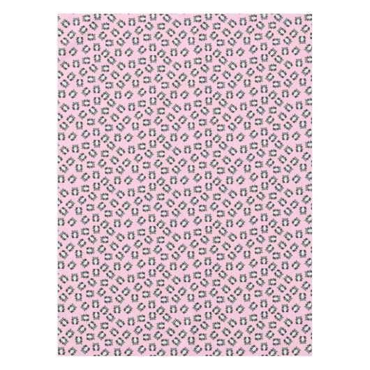 Raccoon Birthday Party Pink Tafelkleed (Voorkant)