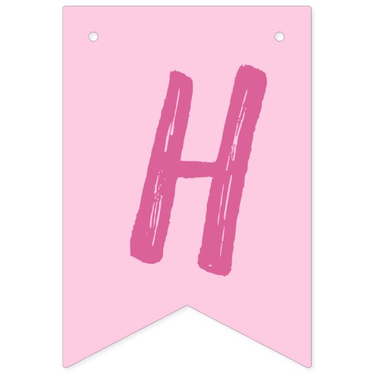 Raccoon Birthday Party Pink Vlaggetjes (Tweede vlag)