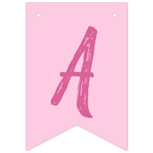 Raccoon Birthday Party Pink Vlaggetjes (Derde vlag)