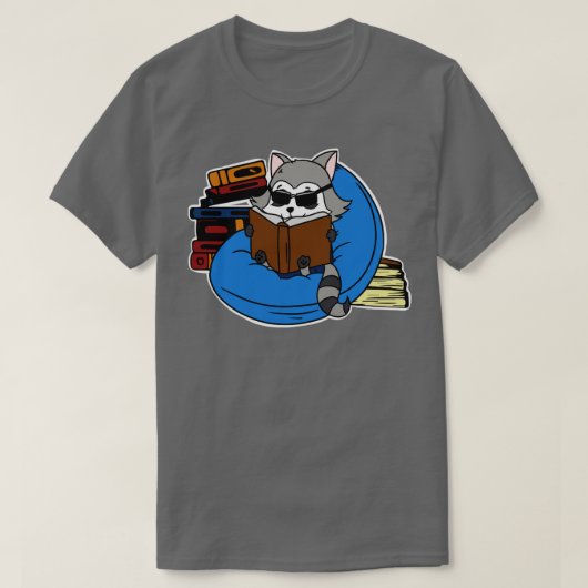 Raccoon Books T-shirt (Design voorkant)
