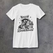 Raccoon Booktrovert Women's Fitted T-shirt