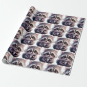 Raccoon bosdieren bos vrienden cadeaupapier (Uitgerold)