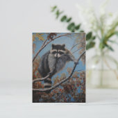 Raccoon Briefkaart (Staand voorkant)
