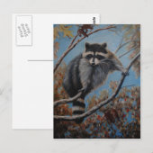 Raccoon Briefkaart (Voorkant / Achterkant)