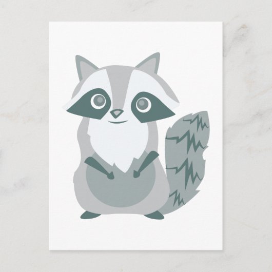 Raccoon Briefkaart (Voorkant)
