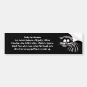 Raccoon Bumpersticker (Voorkant)