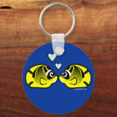 Raccoon Butterflyfish Love Sleutelhanger (Voorkant)