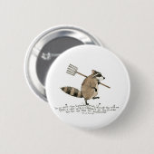 Raccoon Button (Voorkant /achterkant)