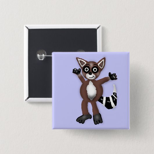 Raccoon Button (Voorkant /achterkant)
