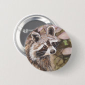 Raccoon Button (Voorkant /achterkant)