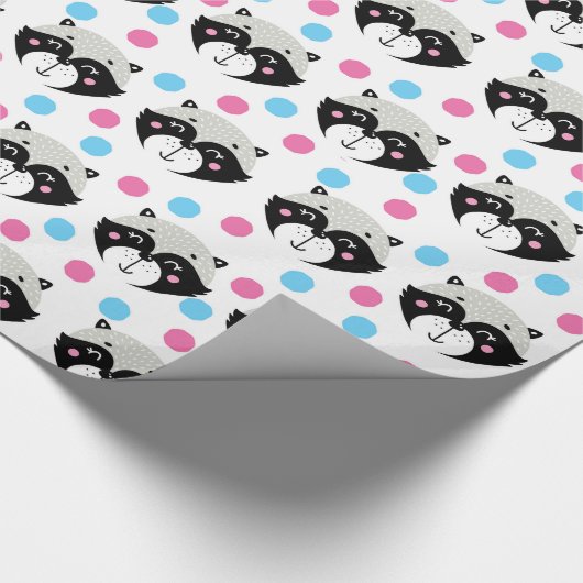 Raccoon Cadeaupapier (Hoek)