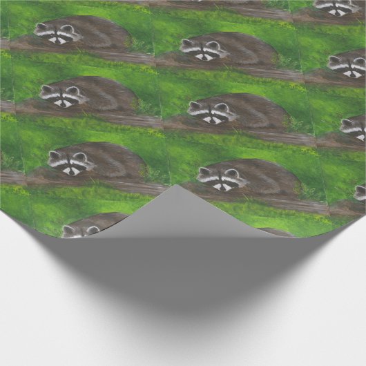 Raccoon Cadeaupapier (Hoek)