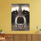 Raccoon Canvas Afdruk (Insitu (Woonkamer))