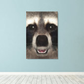 Raccoon Canvas Afdruk (Insitu (Houten vloer))