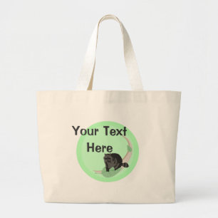 Raccoon Canvas tas