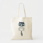 Raccoon Canvas tas (Voorkant)