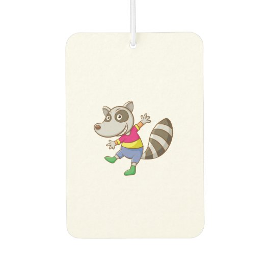 Raccoon cartoon luchtverfrisser (Voorkant)