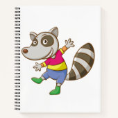 Raccoon cartoon notitieboek (Voorkant)