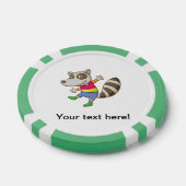 Raccoon cartoon pokerchips (Enkel)