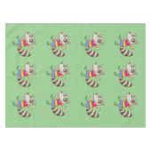 Raccoon cartoon tafelkleed (Voorkant (Horizontaal))
