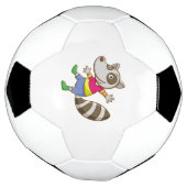 Raccoon cartoon voetbal (Gedraaid)