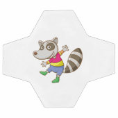 Raccoon cartoon voetbal (Enkel)