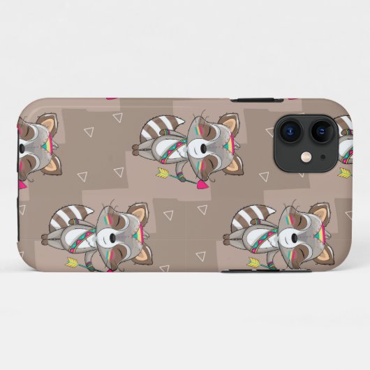 Raccoon Case-Mate iPhone Case (Achterkant (horizontaal))