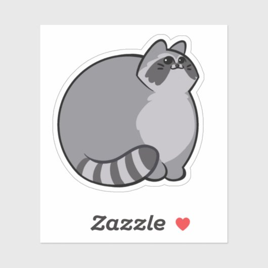 Raccoon CHONK Sticker (Vel)