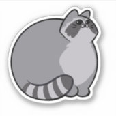 Raccoon CHONK Sticker (Voorkant)