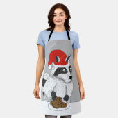 Raccoon Christmas Cookies Schort (Gedragen)