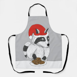 Raccoon Christmas Cookies Schort