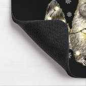 Raccoon Christmas Tree Lights Pajama Racoon Lover  Muismat (Hoek)
