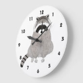 Raccoon Clock Grote Klok (Hoek)