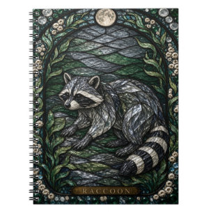 Raccoon Creek Woods Illumina Glas-in-lood Notitieboek