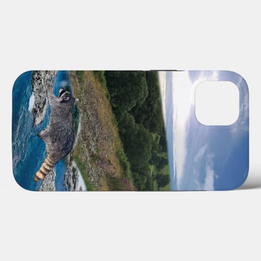 Raccoon Crossing Hoesje-Mate iPhone Case (Achterkant (horizontaal))