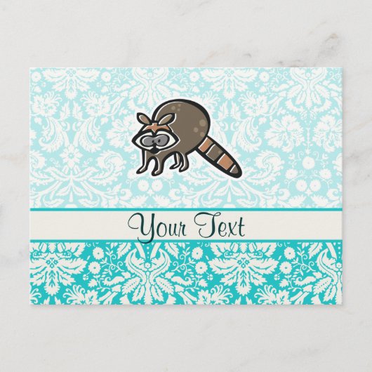 Raccoon; Cute Briefkaart (Voorkant)