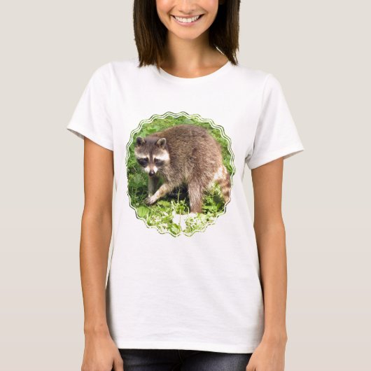 Raccoon Dames uitgerust met T-Shirt (Voorkant)